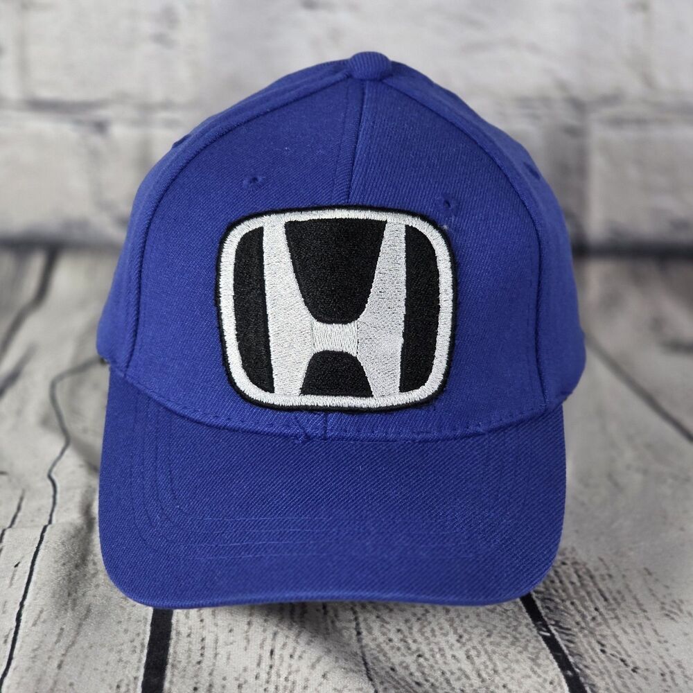 Honda Small-Medium (6 1/4 - 6 7/8) Blue Wool Blend Cap VKM...
